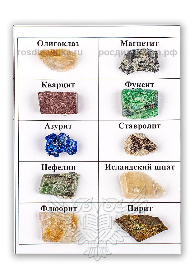 Коллекция "Минералов, руд и поделочных камней"