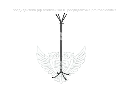 Вешалка-стойка классическая "Тюльпан", м/к чёрный, 610х1905