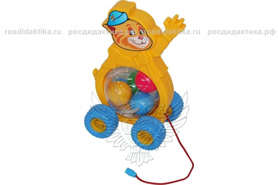 Каталка игрушечная на шнурке "Бимбосфера - Котёнок"