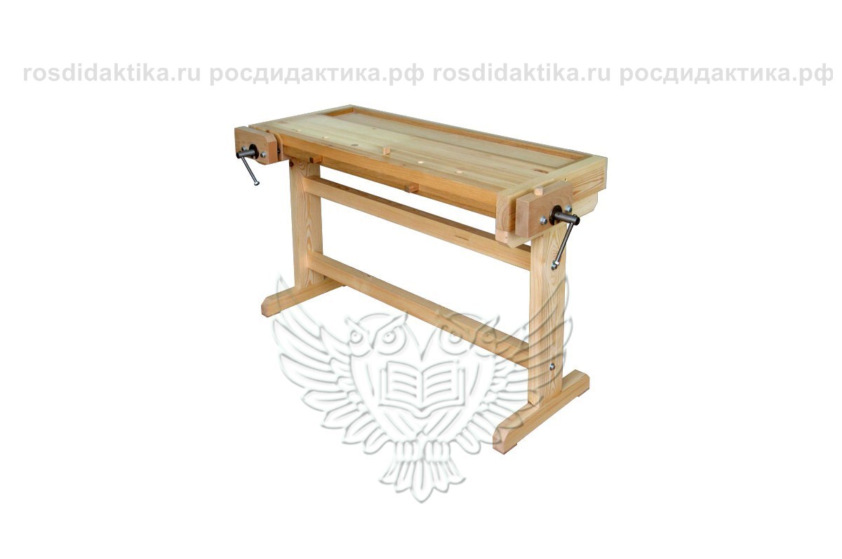 Верстак столярный "Школьный" базовый вариант (сосна), 1310×610×750