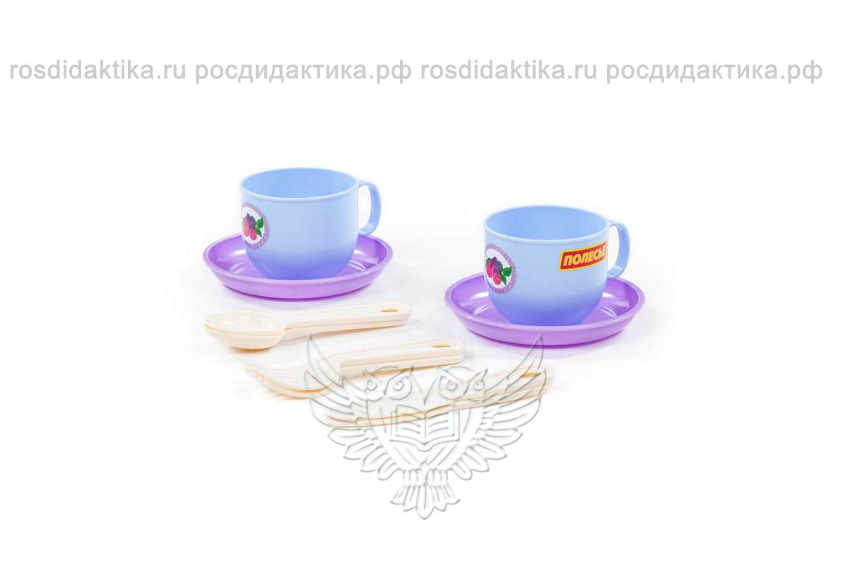 Набор детской посуды "Минутка" на 2 персоны (V1) (10 элементов) (в сеточке)