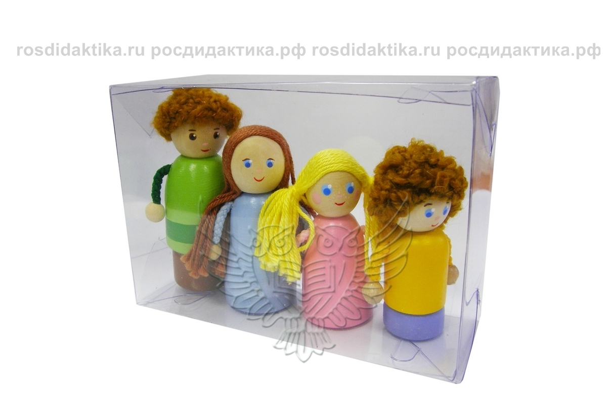 Набор пальчиковых игрушек «Семья 4 человека»