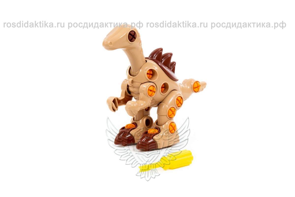 Конструктор-динозавр "Велоцираптор" (36 элементов) (в пакете)