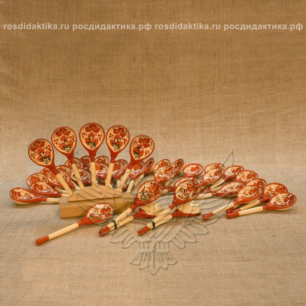 Комплект шумовых музыкальных инструментов с художественной росписью "Профессионал" (1 категория)