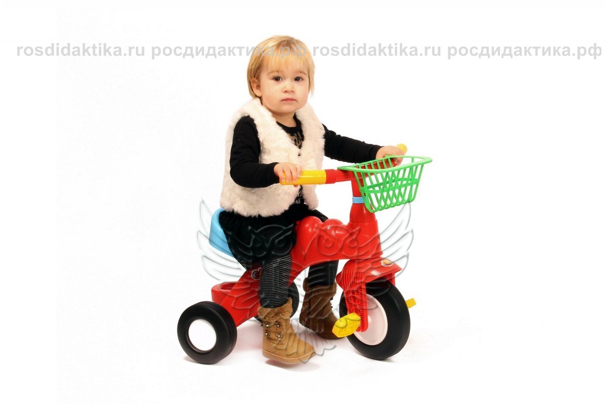 Велосипед 3-х колёсный "Малыш" с корзинкой (Колёса пластмассовые) 