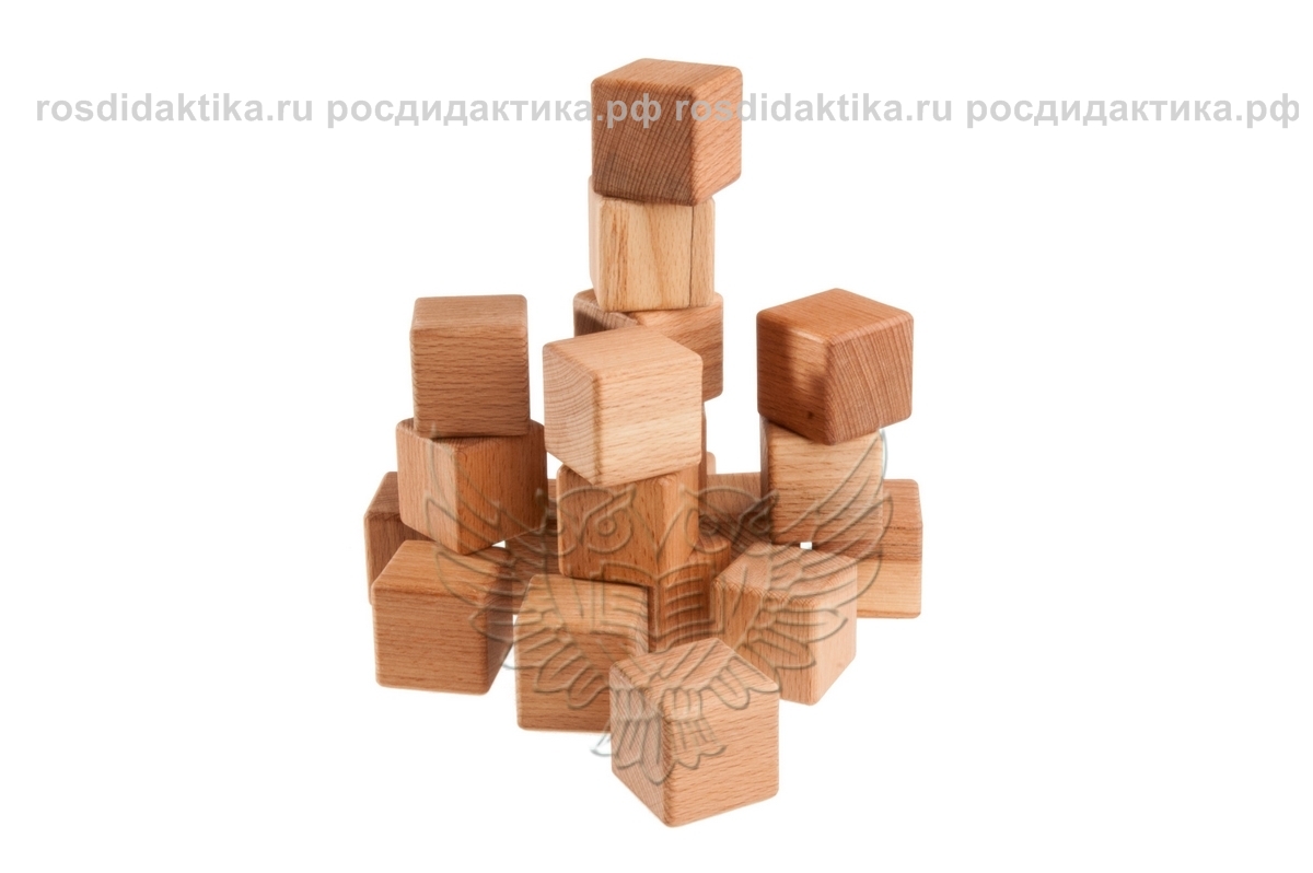 Кубики буковые 20 шт