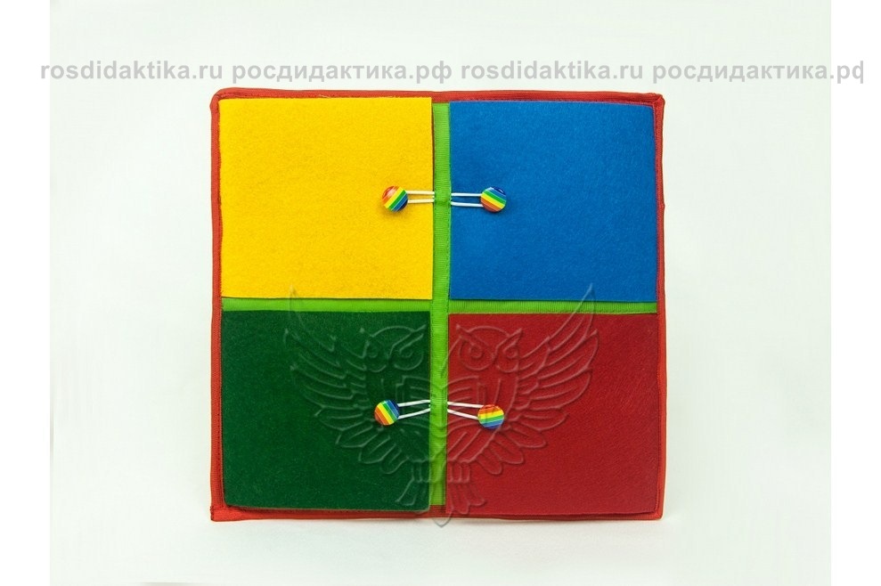 Игра "Красный квадрат  "Разноцветные окошки"
