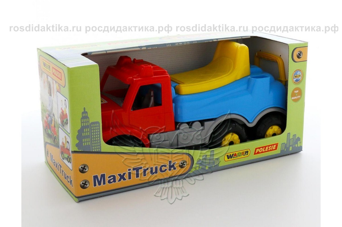 Каталка-автомобиль "Буран" №2 (красно-голубая) (в коробке)