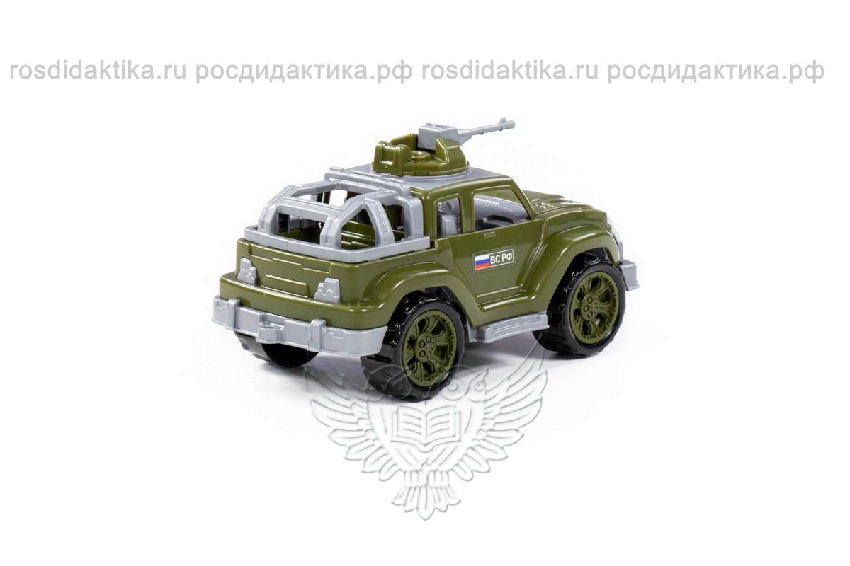 Автомобиль-джип военный "Легионер-мини" с 1-м пулемётом (в сеточке)