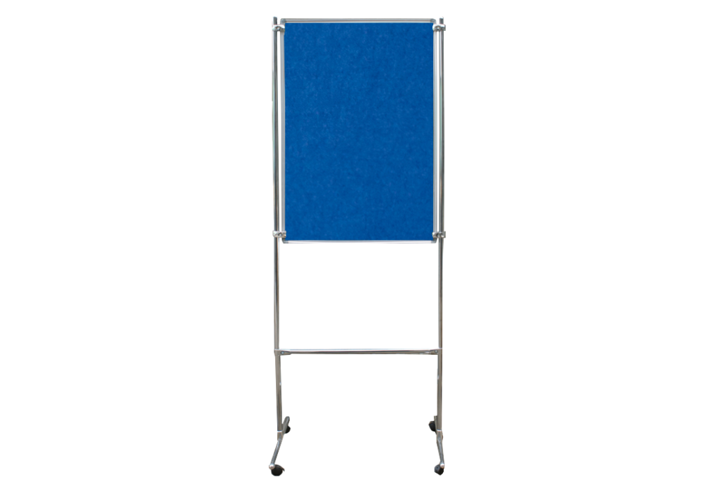 Стенд информационный двухсекционный СДТ-1х, м/к, ткань синяя полиэфирная, 1800х1100
