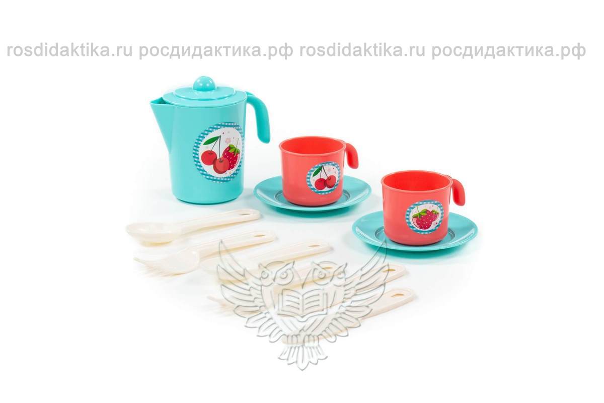 Набор детской посуды "Анюта" на 2 персоны (V3) (12 элементов) (в сеточке)
