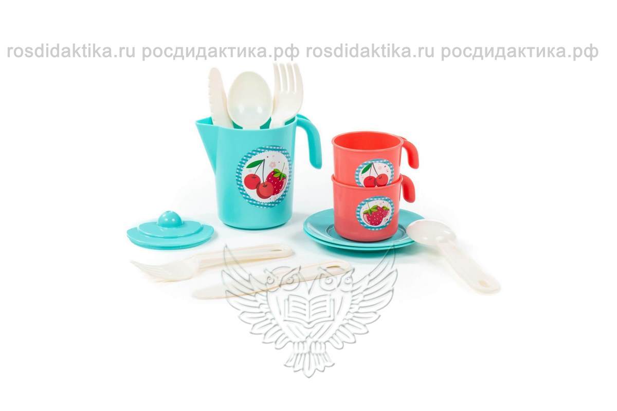 Набор детской посуды "Анюта" на 2 персоны (V3) (12 элементов) (в сеточке)