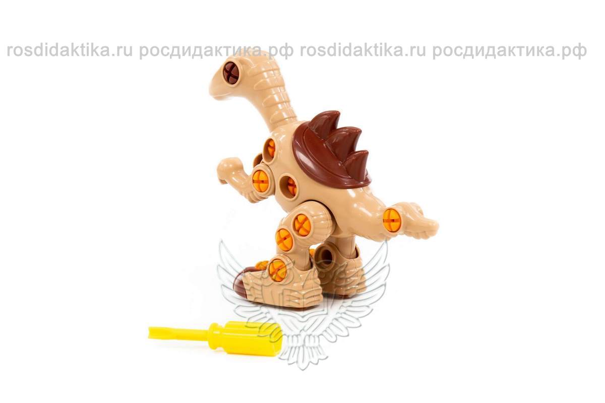 Конструктор-динозавр "Велоцираптор" (36 элементов) (в пакете)
